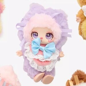 Liila's Chef Kitten Blind Box Plush Bag Clip Taro Pastry